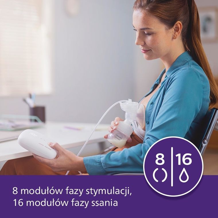 Philips Avent, elektryczny laktator Premium Naturalmotion, mikro USB SCF396/31