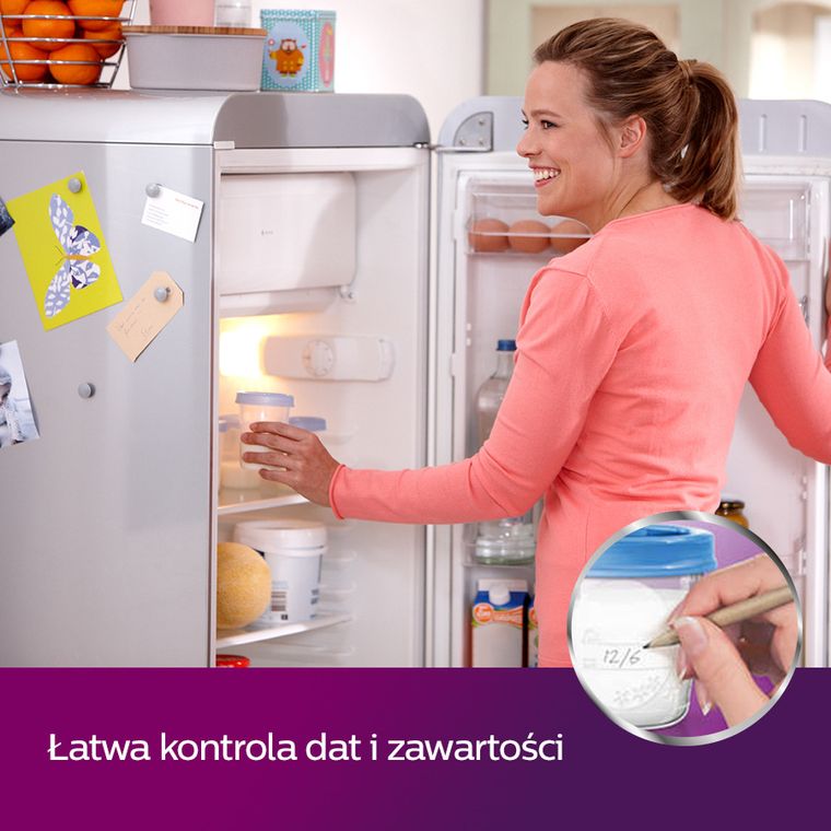 Philips Avent, Pojemniki na pokarm i pokrywki, 180 ml, 5 szt.