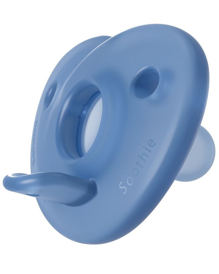 Philips Avent, Soothie, smoczek uspokajający, niebieski, 0-6m, 2 szt.