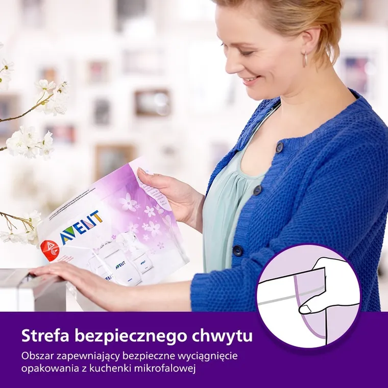 Philips Avent, torebki do sterylizacji w mikrofali, 5 szt.