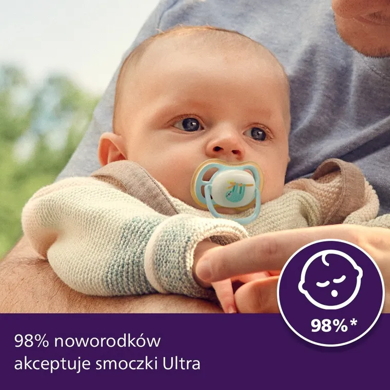 Philips Avent, Ultra Air, smoczek ortodontyczny, 0-6 m, 2 szt.