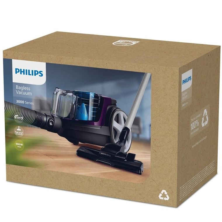 Philips, Odkurzacz, FC9333/09, 650W, kolor fioletowy