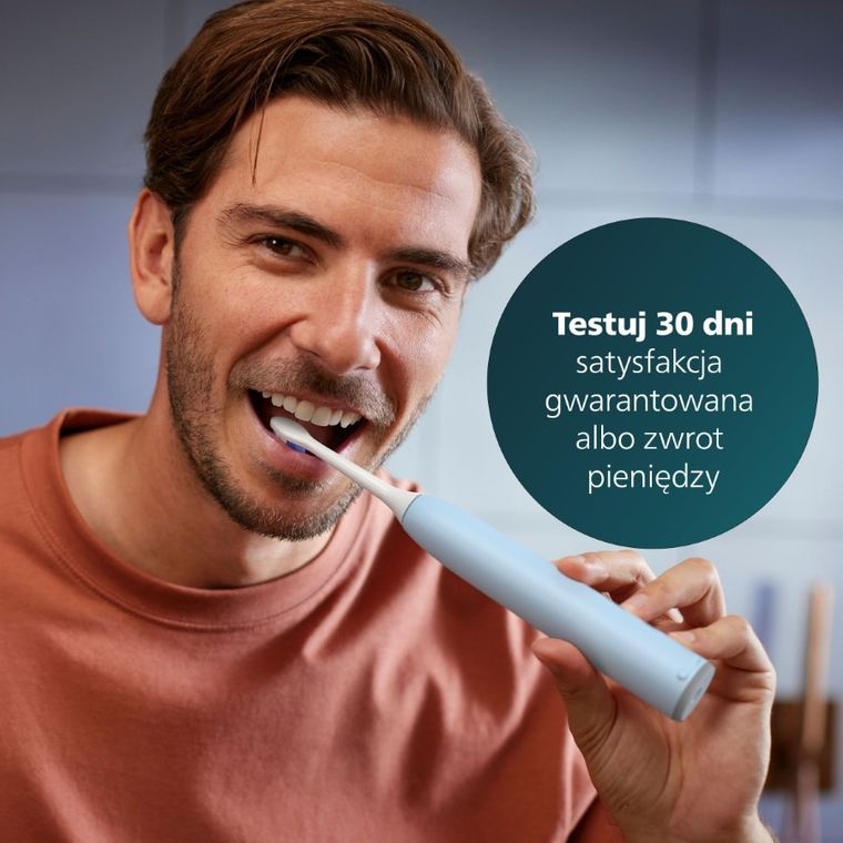 Philips, Sonicare 6100, szczoteczka soniczna, niebieska, HX7406/01