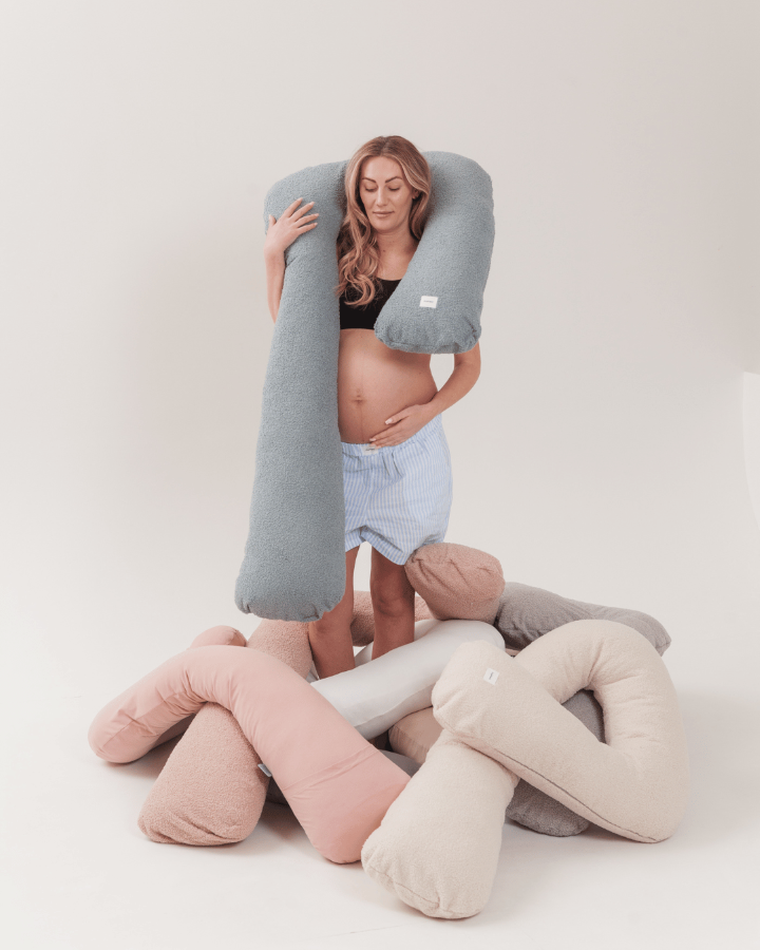 Piapimo, Teddy, poduszka ciążowa do spania, typ 7, szałwia