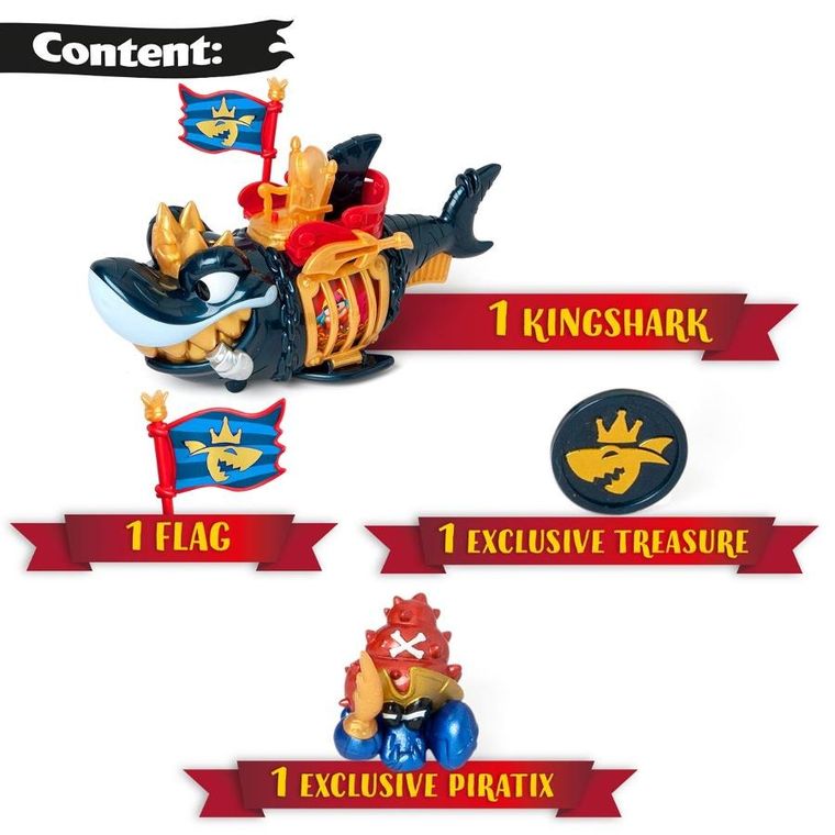 Piratix, King Shark Golden Teeth, zestaw z figurką