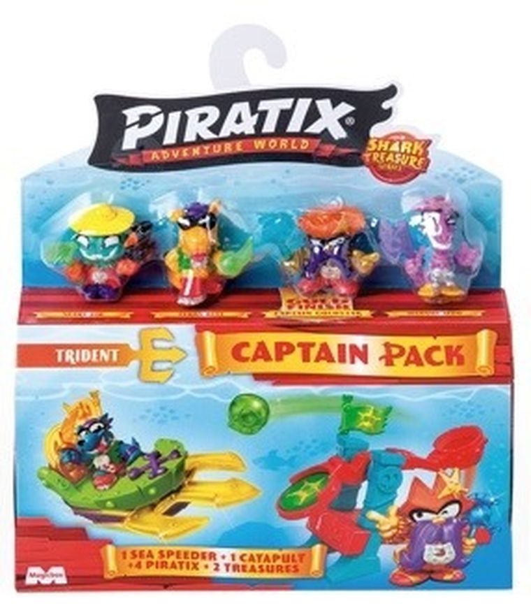 Piratix, Shark Treasure, Captain Pack, zestaw z figurką, 1 szt.