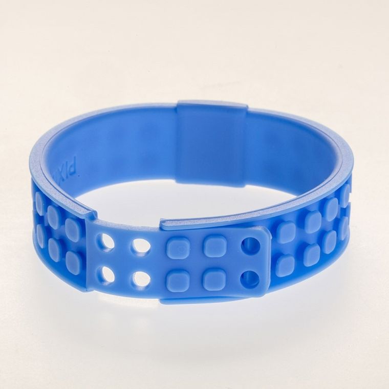 Pixie Crew, Dinozaury, kreatywna, silikonowa bransoletka, niebieska