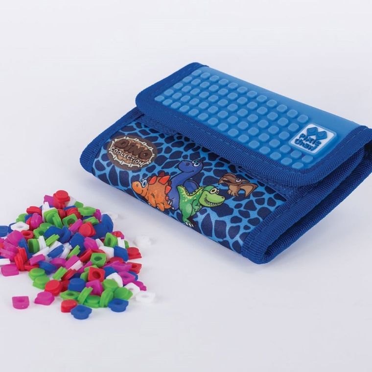 Pixie Crew, Dinozaury, portfel na rzep, niebieski panel