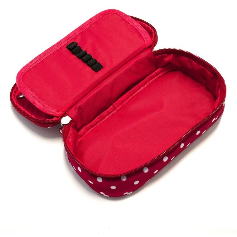 Pixie Crew, piórnik, owalny, czerwony panel