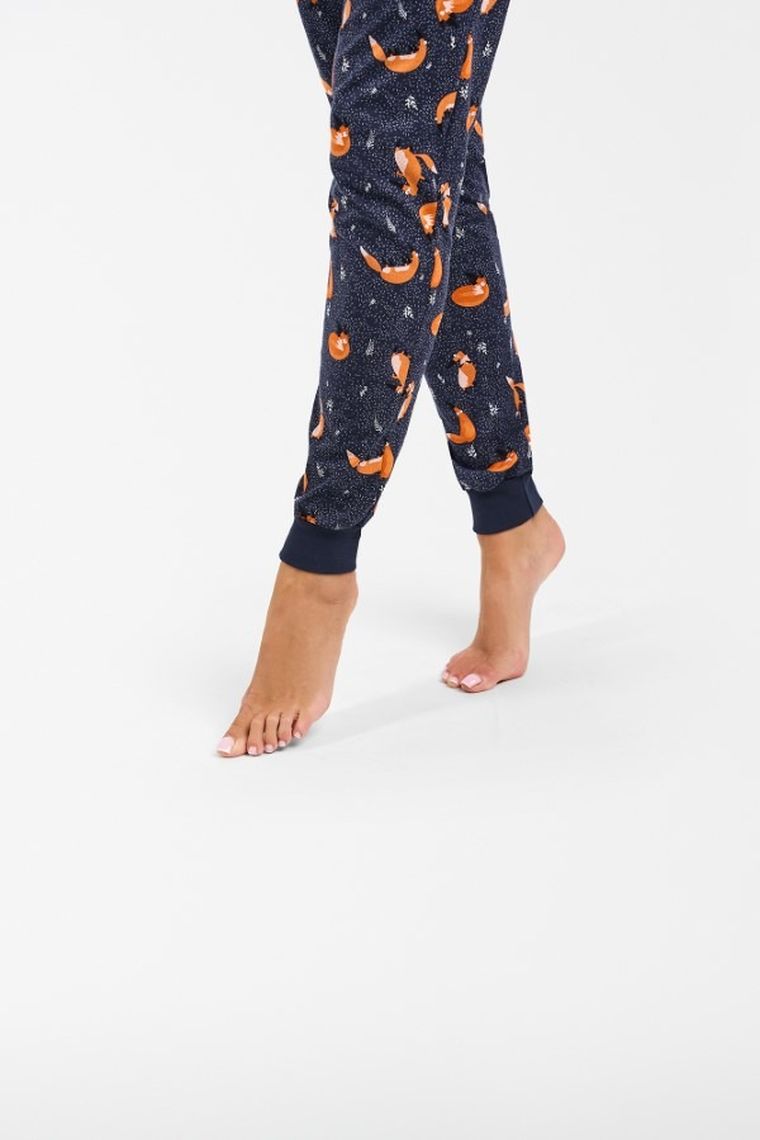 Piżama damska, granatowa, Wasilla, Italian Fashion