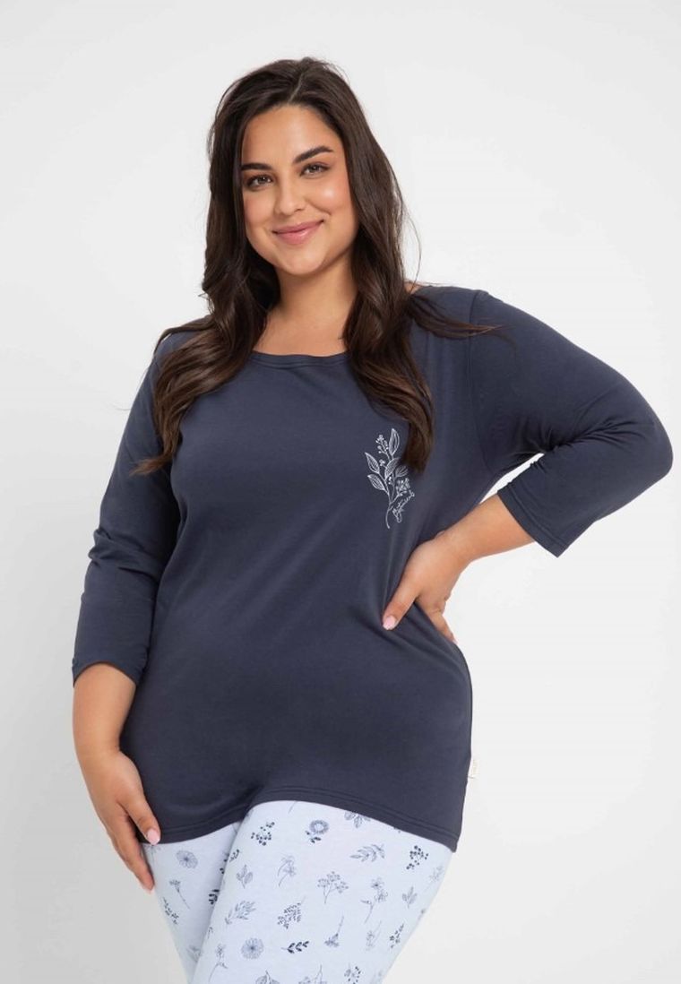 Piżama damska, mix, Magnolia, Taro