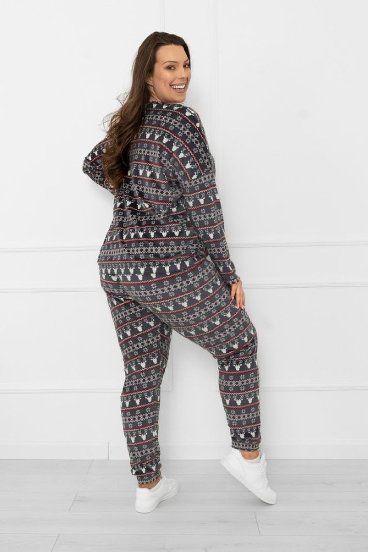 Piżama damska, szara, Italian Fashion