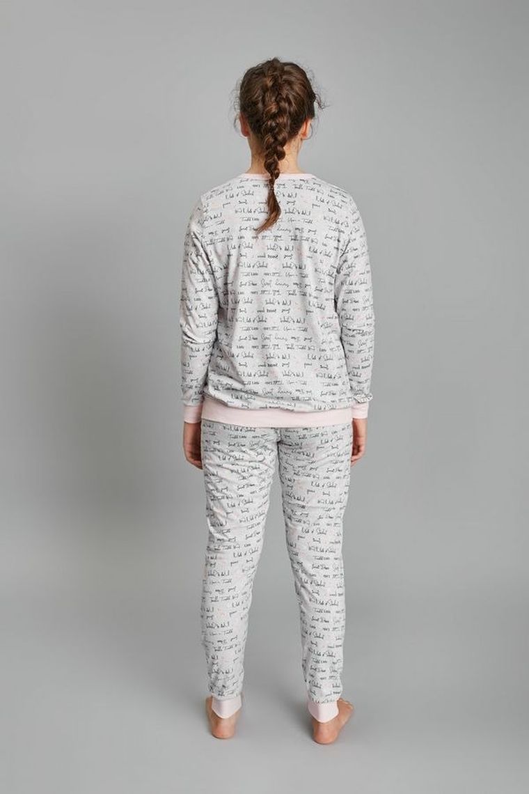 Piżama dziewczęca, szara, Olga, Italian Fashion