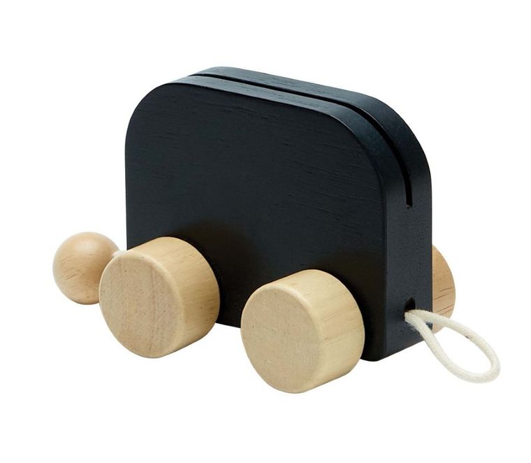 Plan Toys, Pociąg urodzinowy, zabawka drewniana