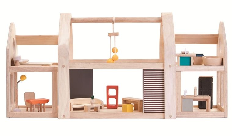 Plan Toys, składany domek dla lalek