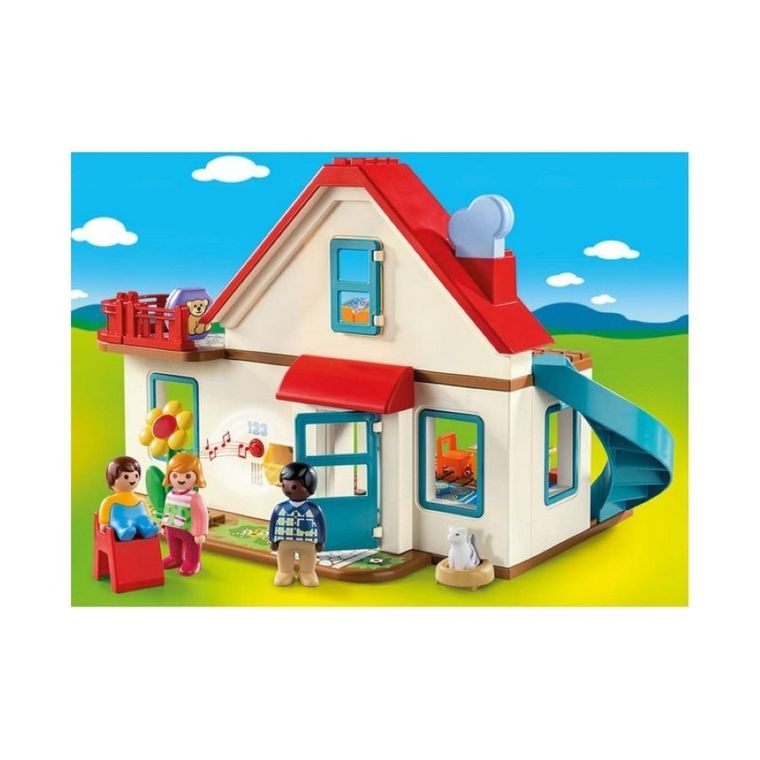 Playmobil, 1.2.3, Dom rodzinny, 70129