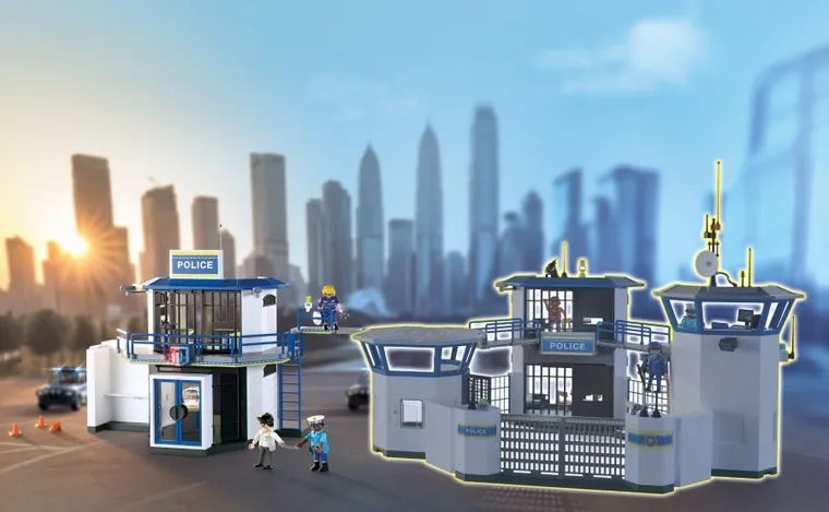 Playmobil, City Action, Posterunek Policji z miejscem przesłuchań, 71874