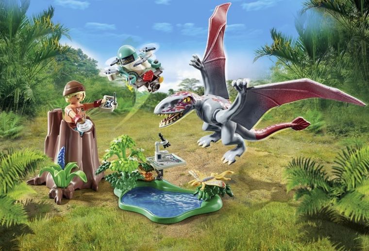 Playmobil, Dinos, Stacja badawcza dla dinozaurów Dimorfodonów, 71525