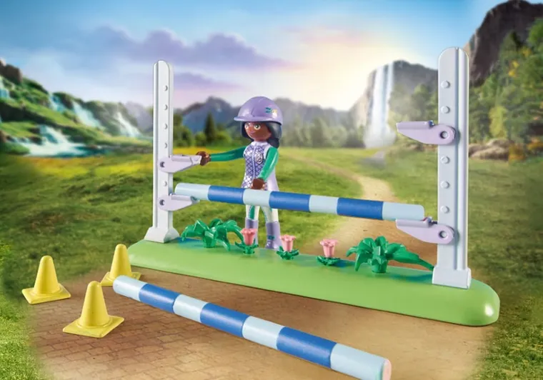 Playmobil, Horses of Waterfall, Zoe i Blaze z przeszkodami, 71355