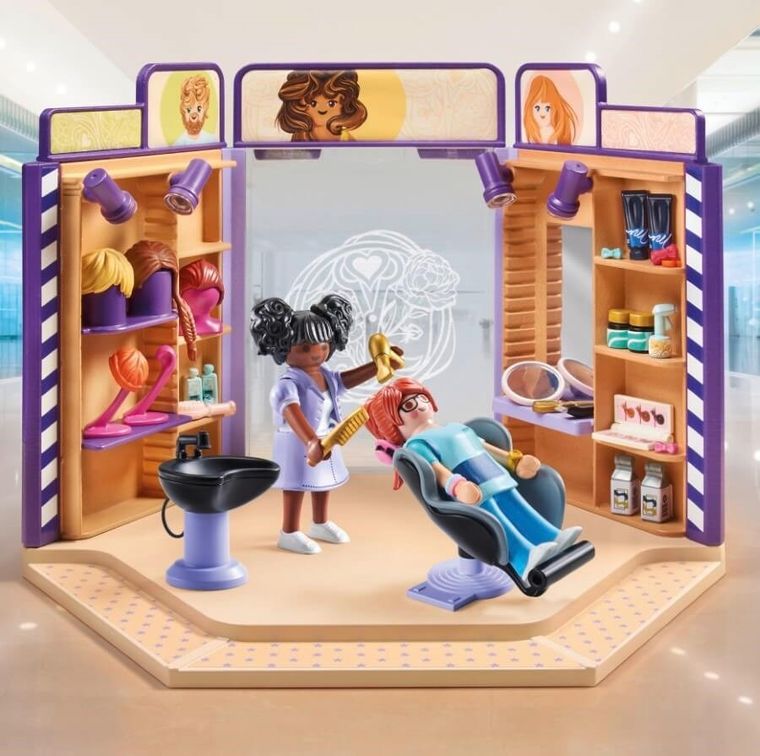 Playmobil, My Life, Barbershop i salon fryzjerski, 71535