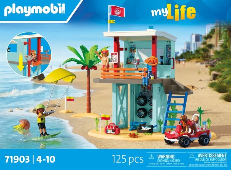 Playmobil, My Life, Wieża Ratownicza i plażowy samochód buggy, 71903