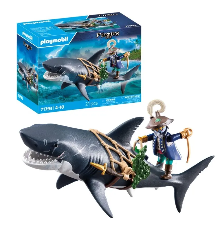 Playmobil, Pirates, Rekin olbrzym z piratem, 71793