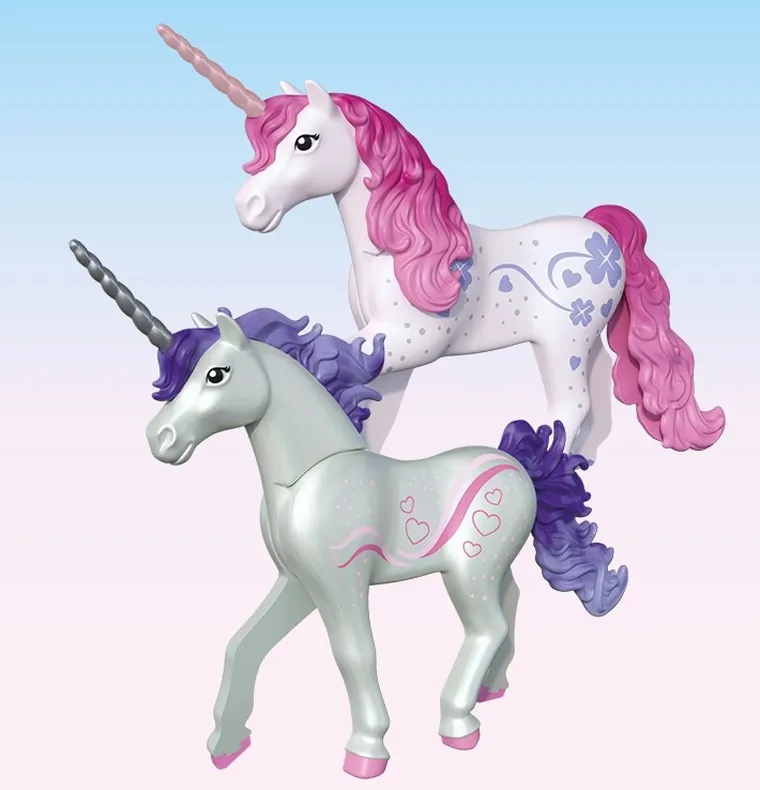 Playmobil, Princess Magic, Magiczna stajnia jednorożców dla mamy i źrebaka, 71839