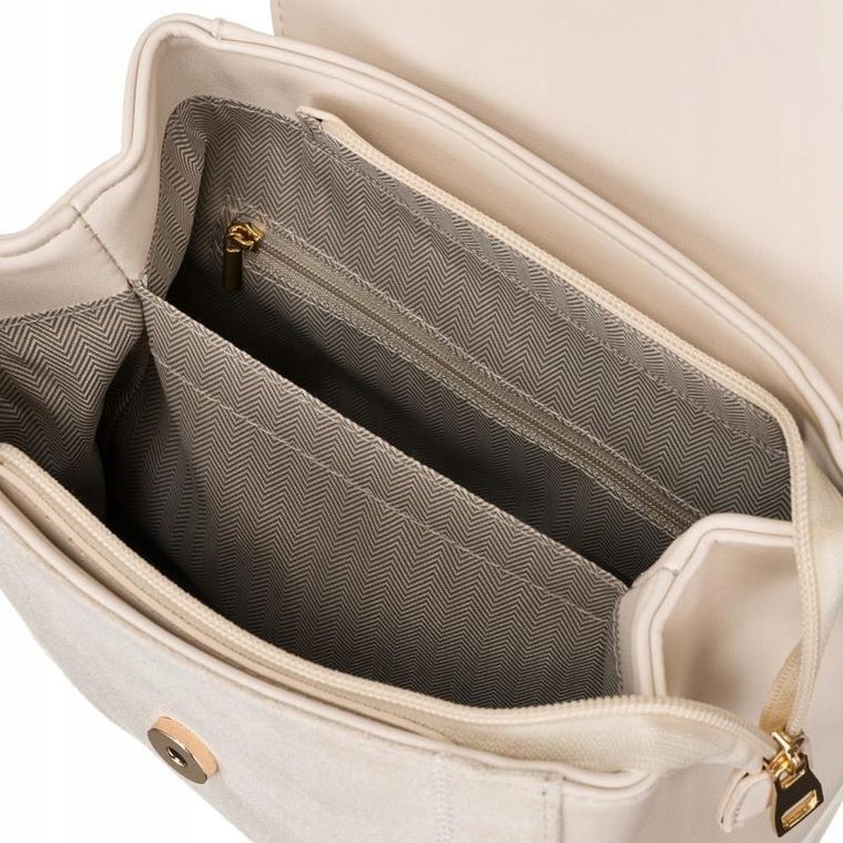 Plecak, beżowy, skóra ekologiczna, Rovicky