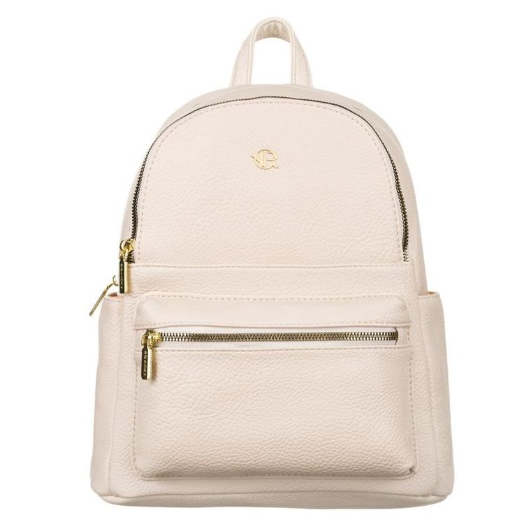 Plecak, beżowy, skóra ekologiczna, Rovicky