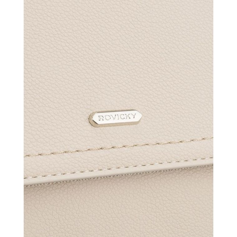 Plecak, beżowy, skóra ekologiczna, Rovicky