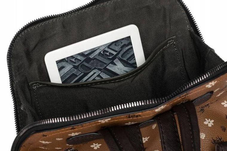 Plecak, brązowy, skóra ekologiczna, David Jones