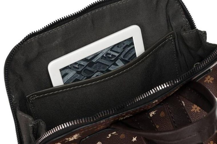 Plecak, brązowy, skóra ekologiczna, David Jones