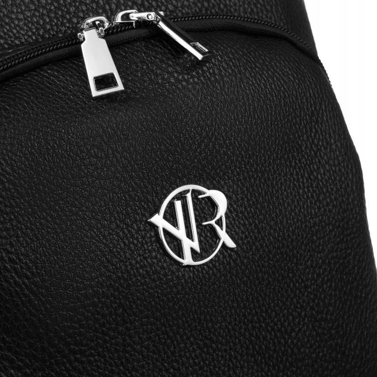 Plecak, czarny, skóra ekologiczna, Rovicky