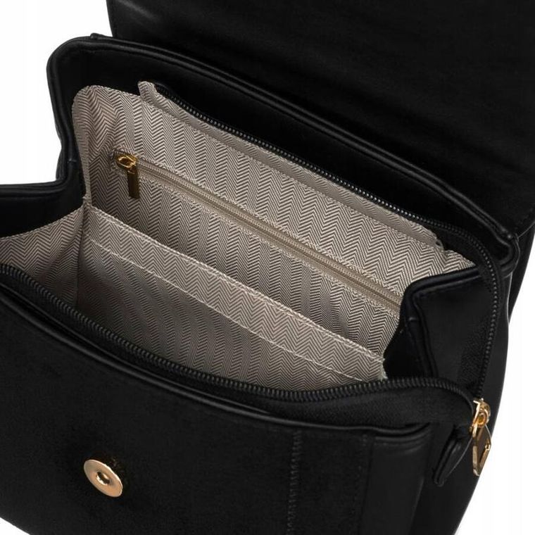 Plecak, czarny, skóra ekologiczna, Rovicky