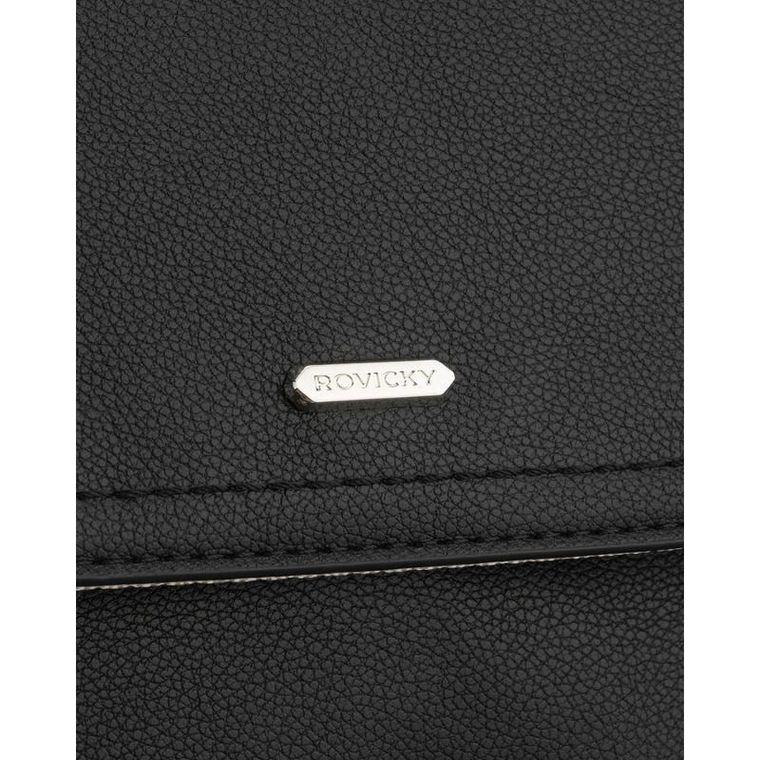 Plecak, czarny, skóra ekologiczna, Rovicky