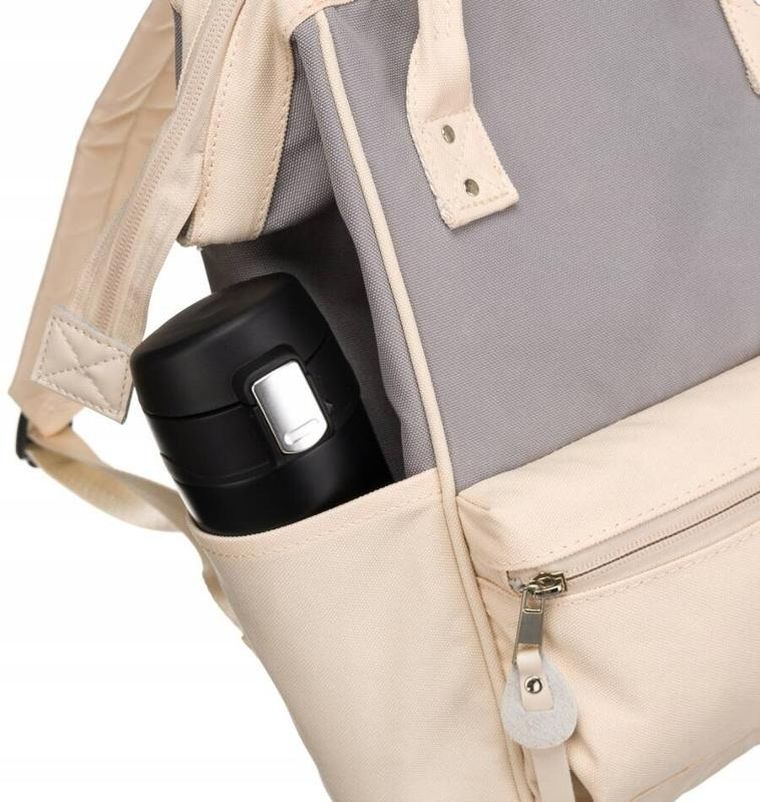 Plecak miejski, beżowy, Peterson