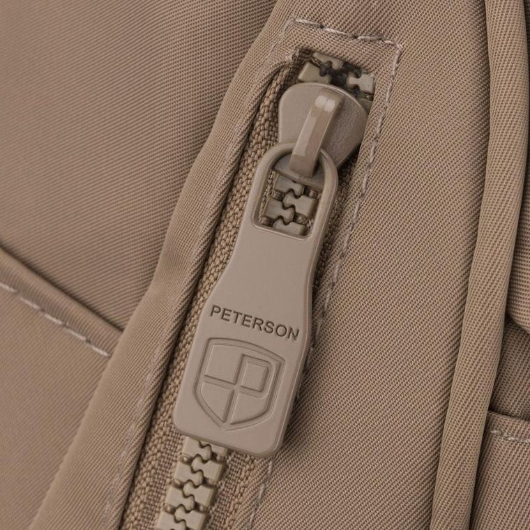 Plecak miejski, beżowy, Peterson
