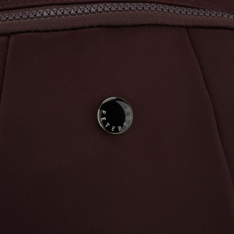 Plecak miejski, bordowy, Peterson