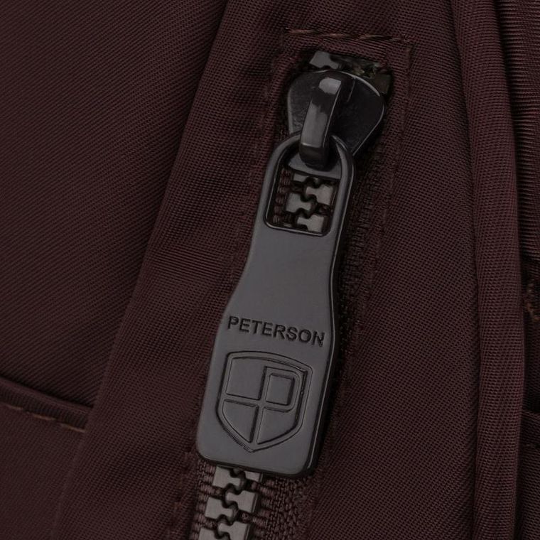 Plecak miejski, bordowy, Peterson