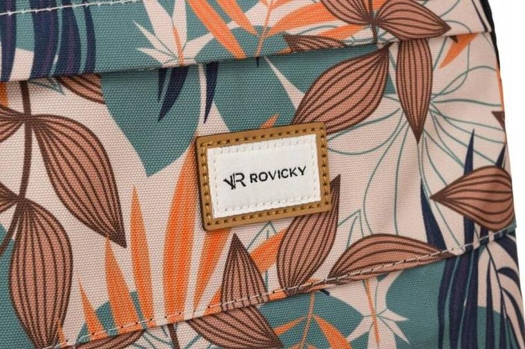 Plecak miejski, roślinny wzór, Rovicky