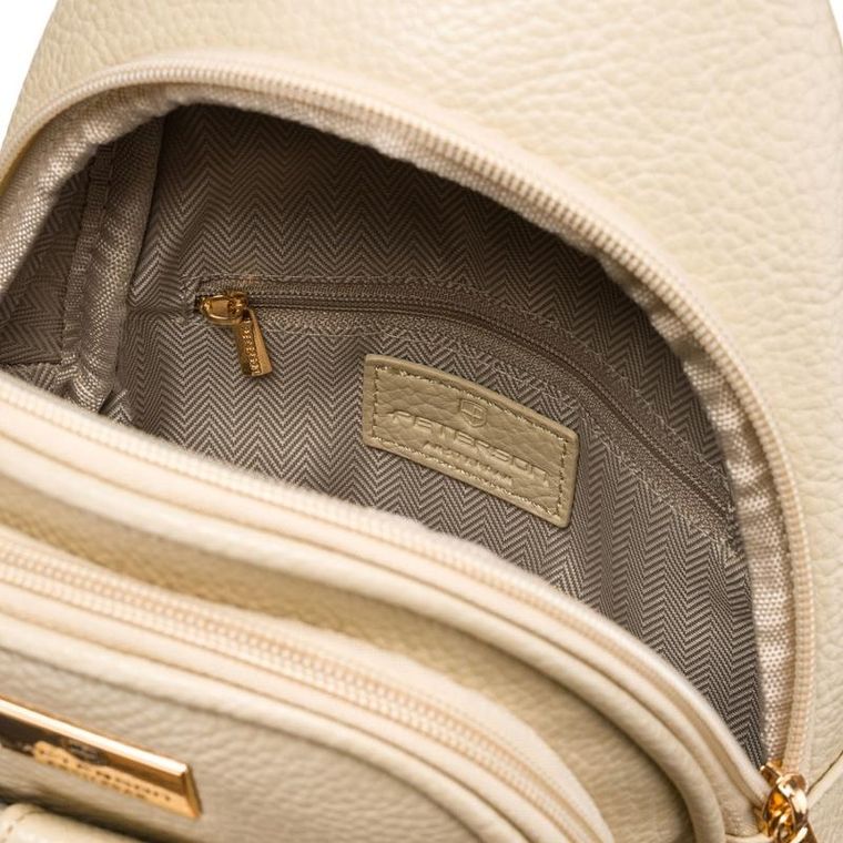 Plecak na jedno ramię, saszetka, beżowy, Peterson