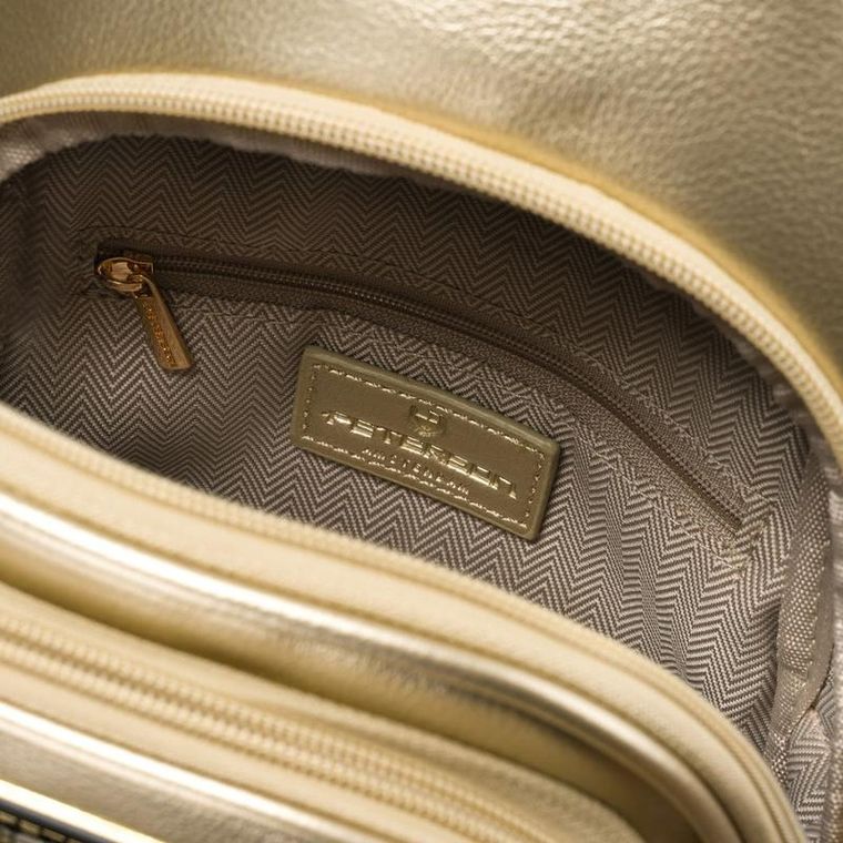 Plecak na jedno ramię, saszetka, złoty, Peterson