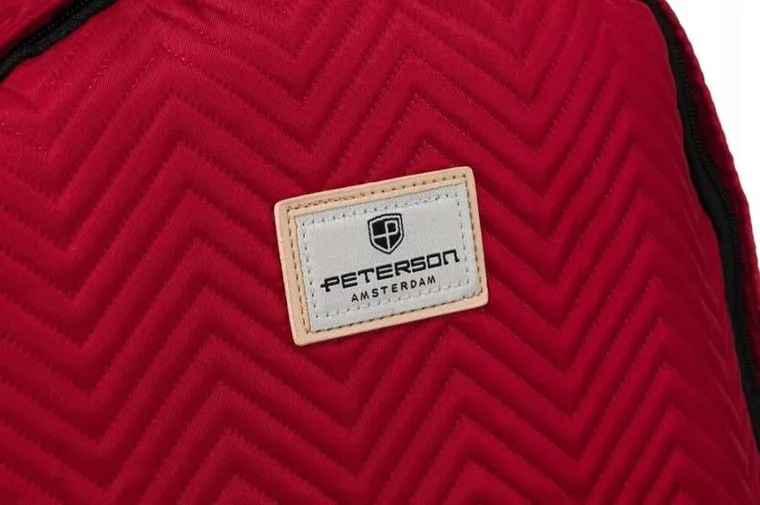Plecak na laptopa, czerwony, Peterson