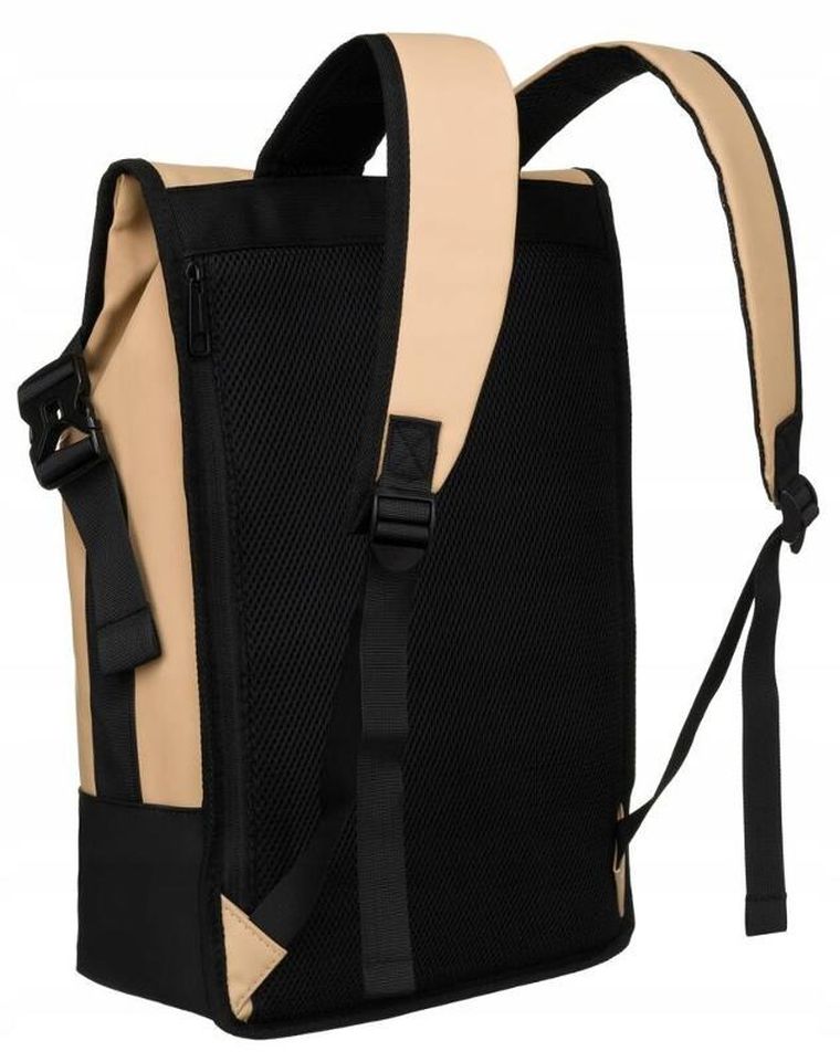 Plecak na laptopa, wodoodporny, beżowy, Peterson