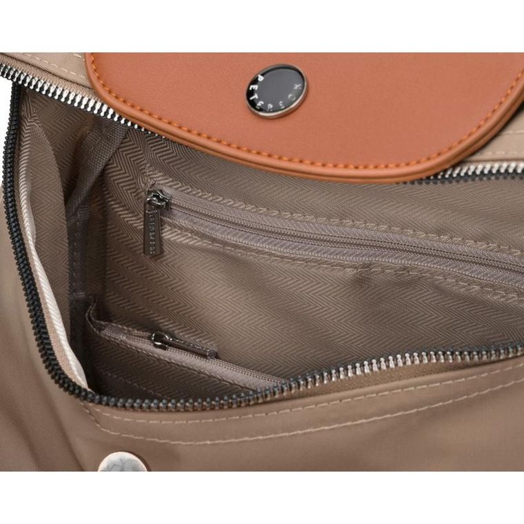 Plecak na latopa, beżowo-brązowy, Peterson