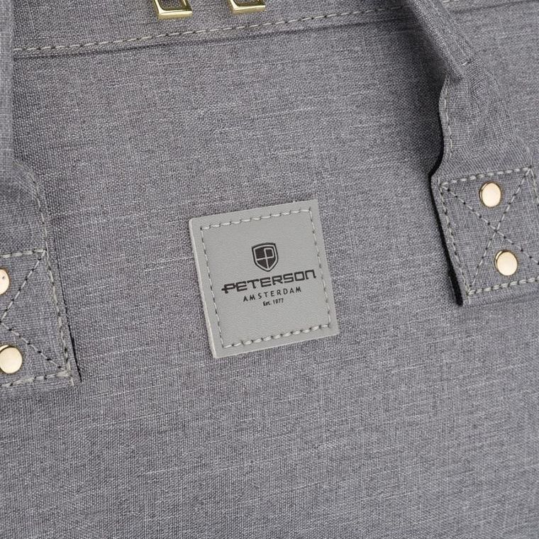 Plecak na latopa, szary, Peterson