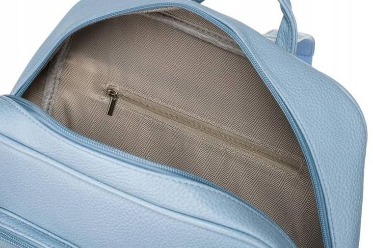 Plecak, niebieski, skóra ekologiczna, Rovicky