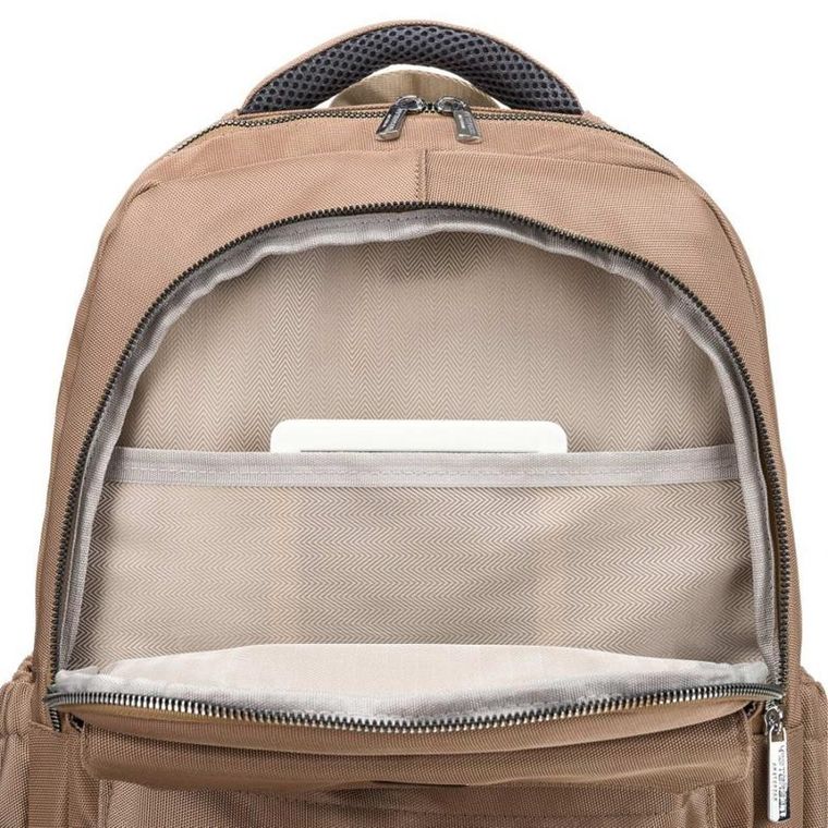 Plecak podróżny, bagaż podręczny do samolotu, beżowy, Peterson