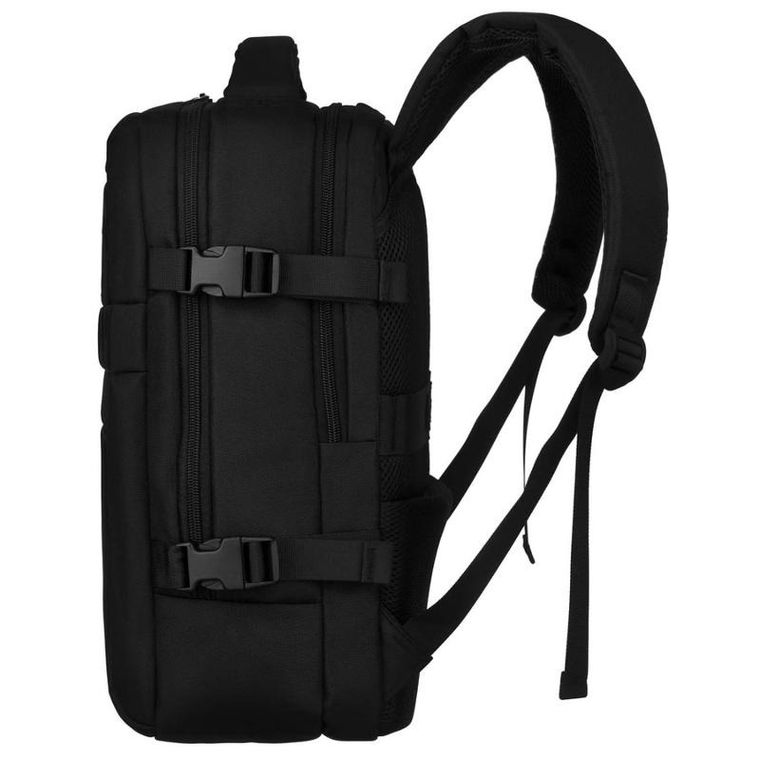 Plecak podróżny, bagaż podręczny do samolotu, czarny, Peterson