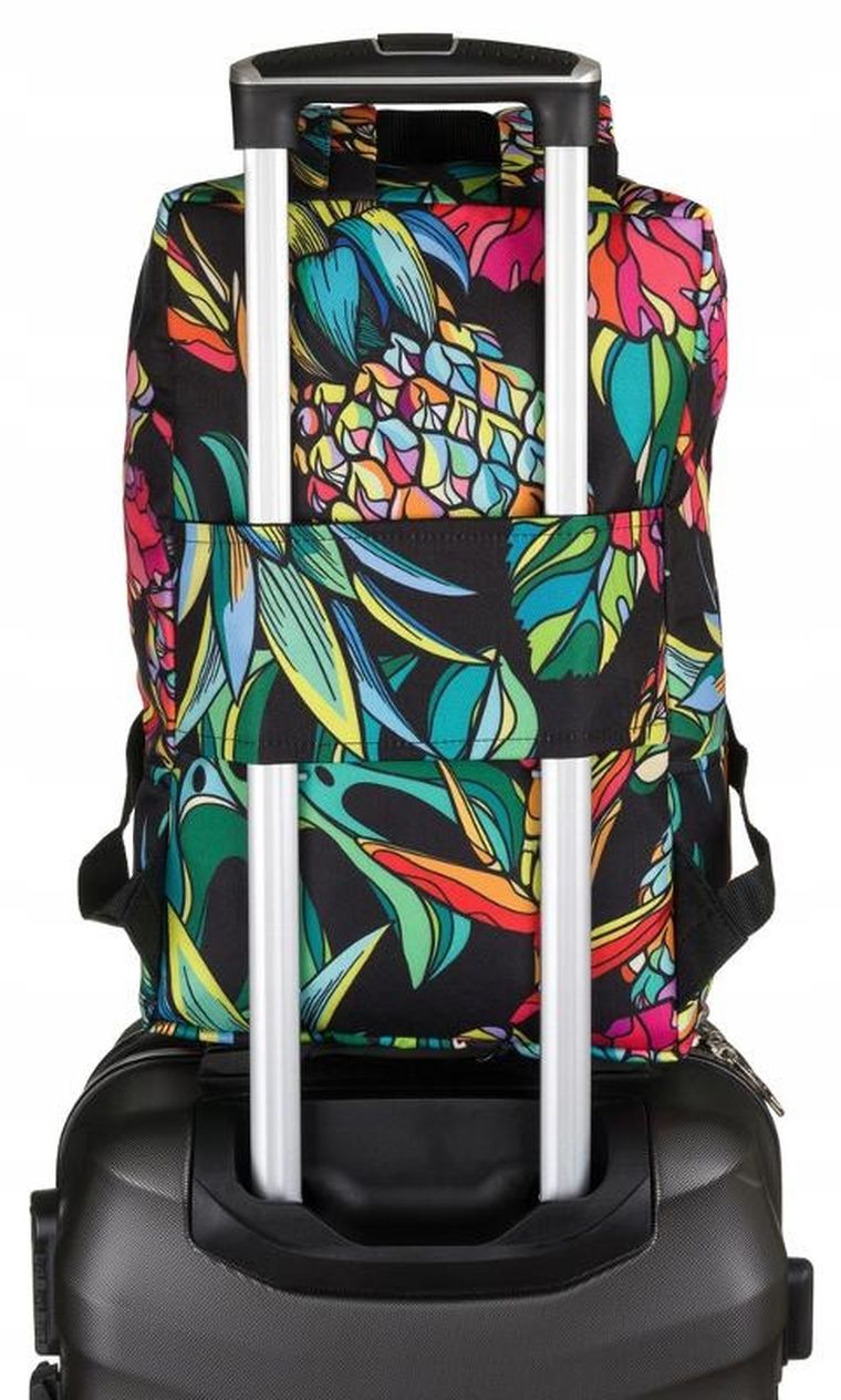 Plecak podróżny, bagaż podręczny do samolotu, kwiaty, Peterson